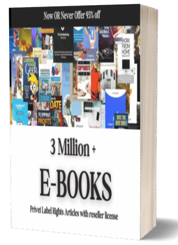 3 Million+ Ebooks + 3 Million PLR Articles Bonus